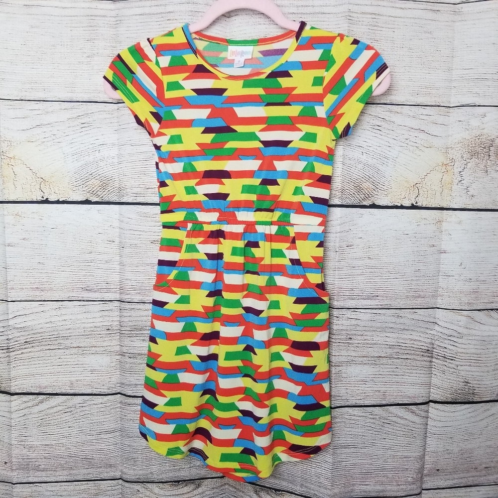 Geometric LulaRoe Kids Dress